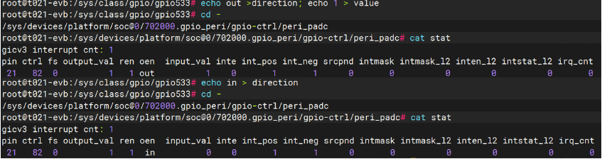 gpio value